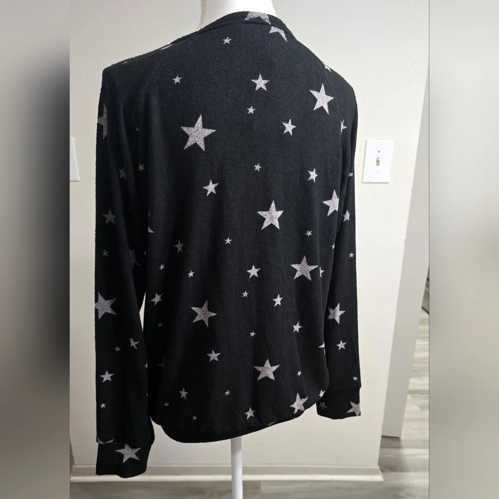 Buffalo David Bitton Black Sweater with Star Design